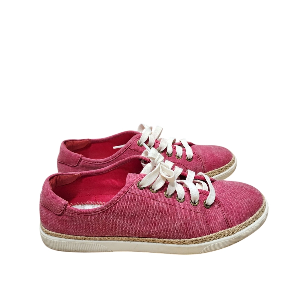 Vionic Sneakers Hattie Sunny Espadrille Shoes Red Sz 9.5M